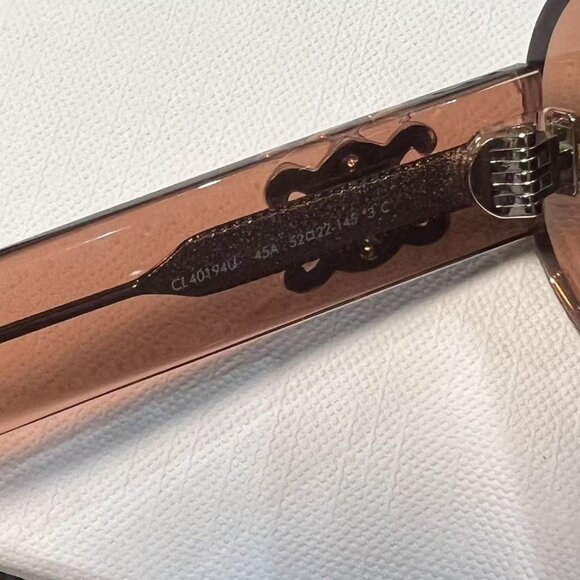 CELINE Triomphe 01 Sunglasses In Acetate BROWN CRYSTAL - Picture 7 of 7